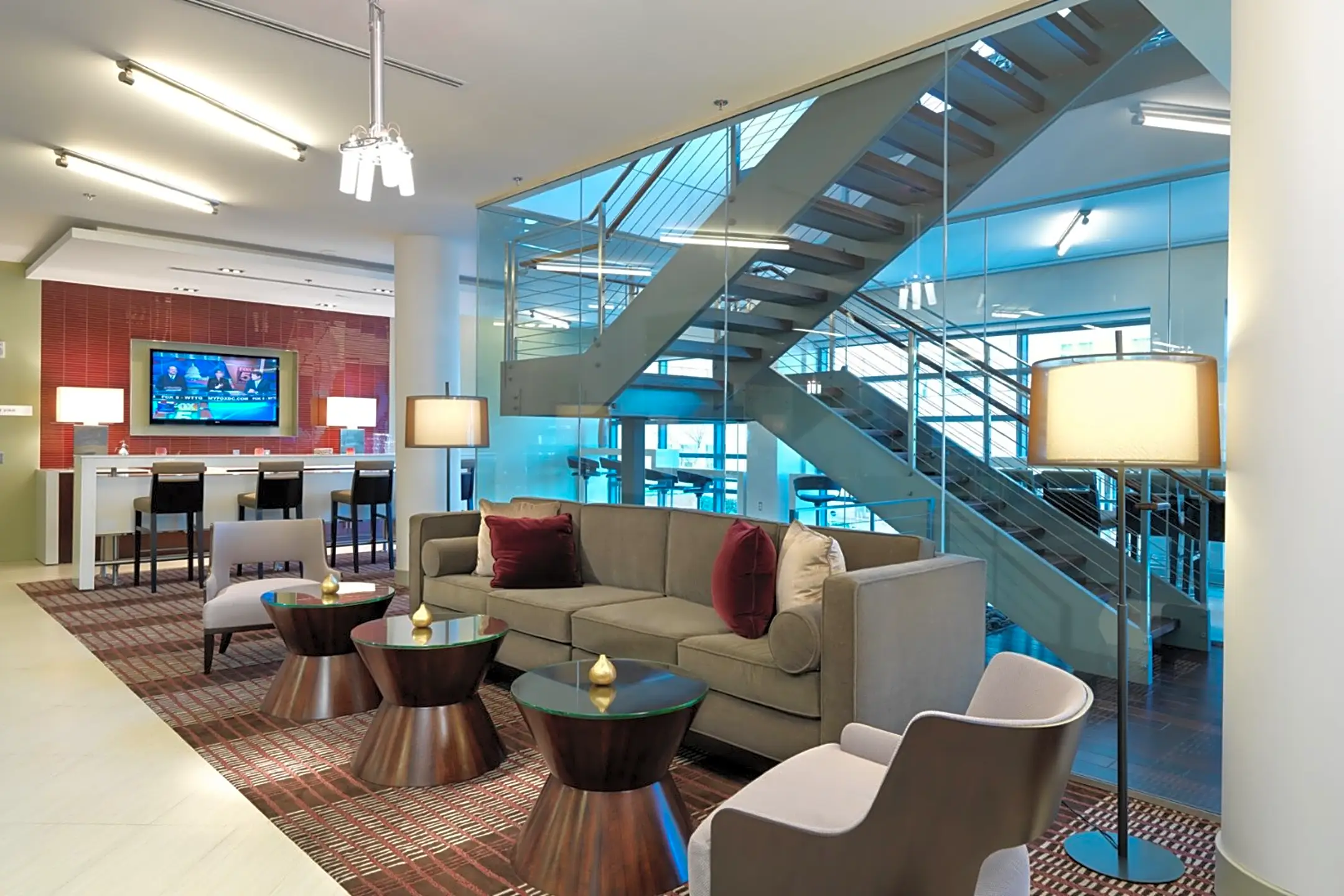 Living Room - Flats 130 At Constitution Square - Washington, DC