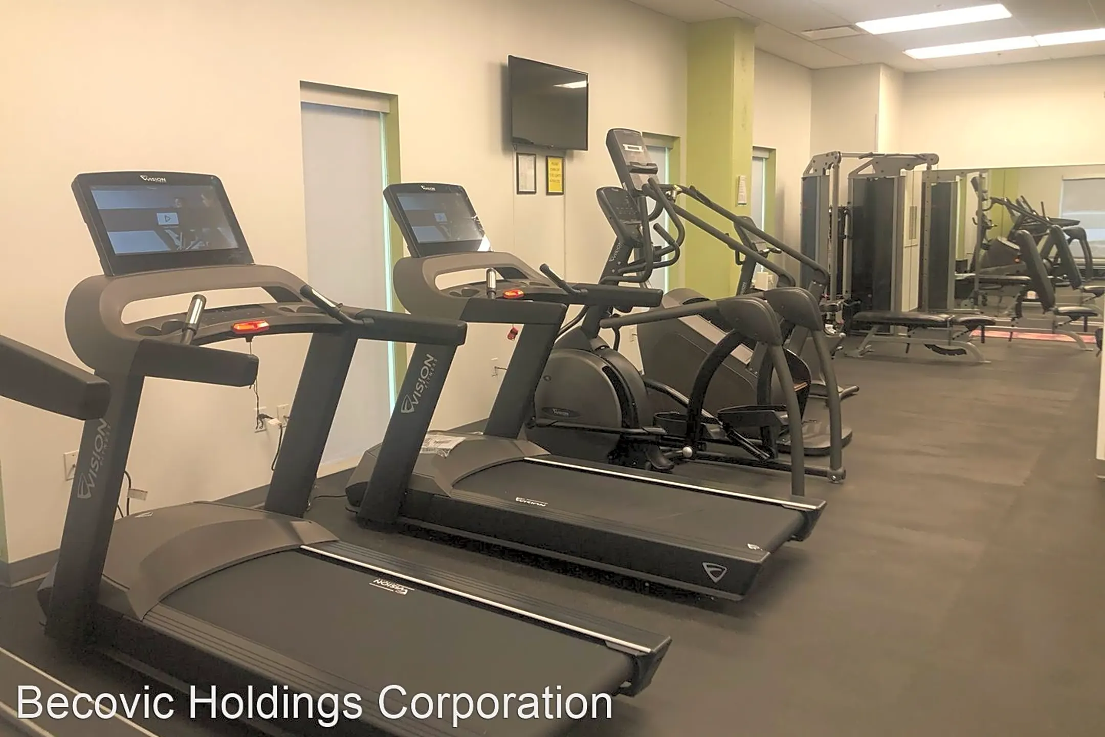 Fitness Weight Room - WaterFront Apartments - Moline, IL