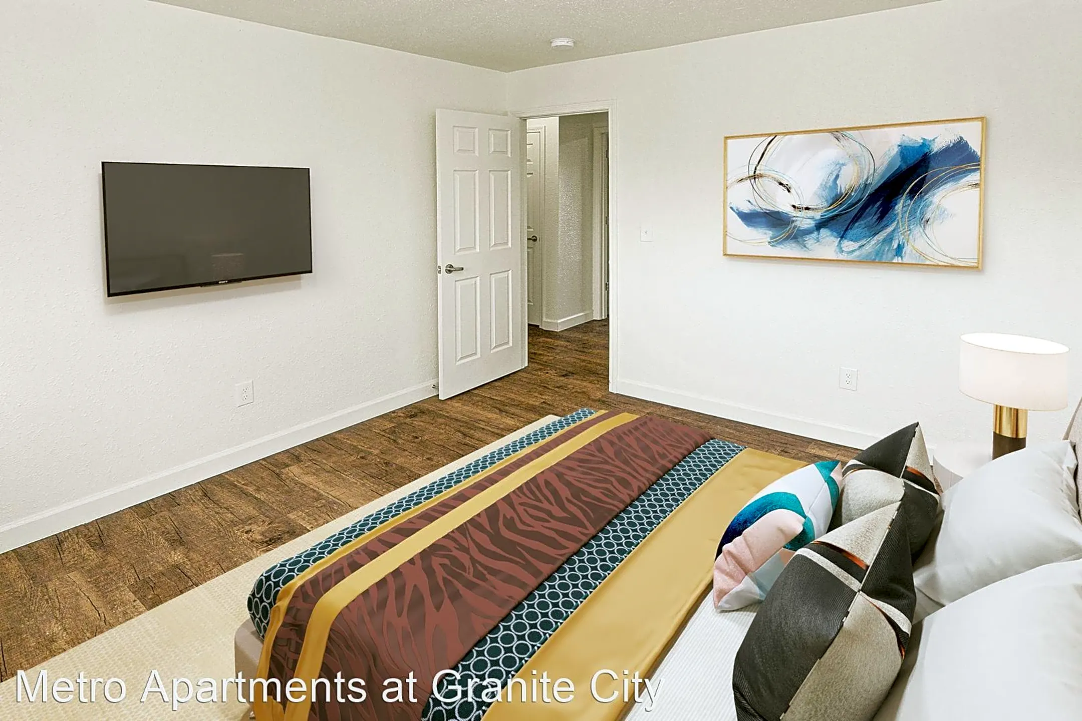 Bedroom - Metro Apartments at Granite City - Granite City, IL