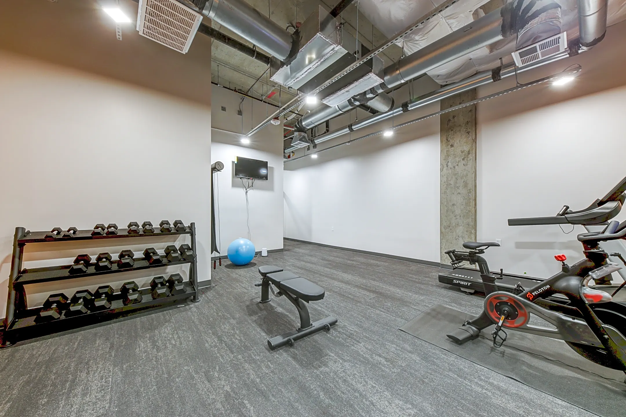 Fitness Weight Room - Roystone Apartments - Seattle, WA