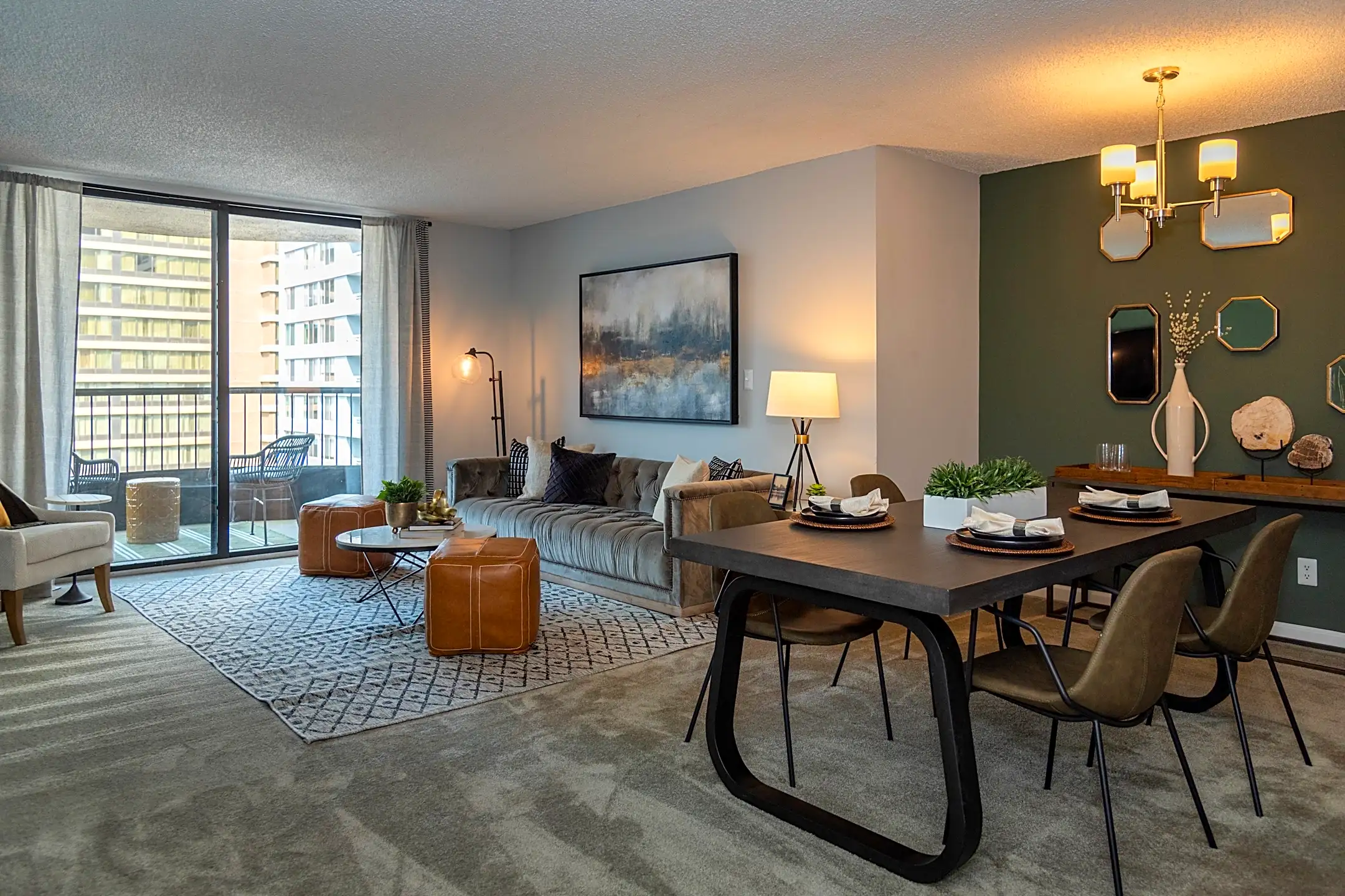 Living Room - The Point at Pentagon City - Arlington, VA