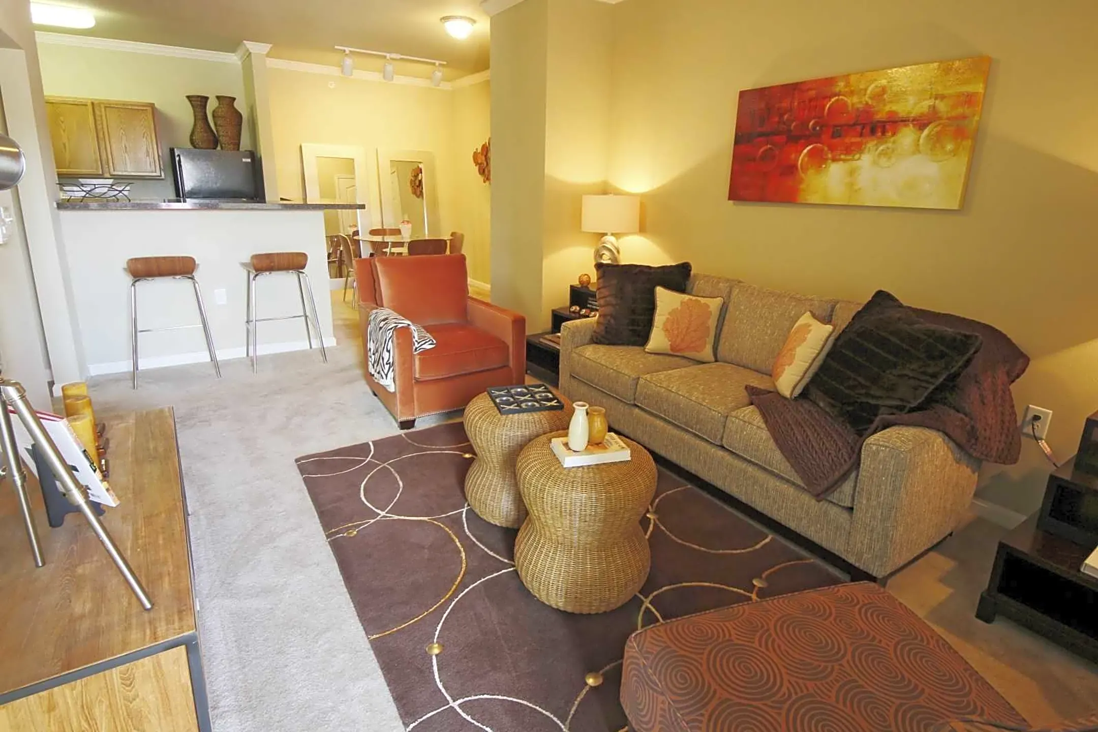 Living Room - The Greystone Apartment Homes - Lafayette, LA
