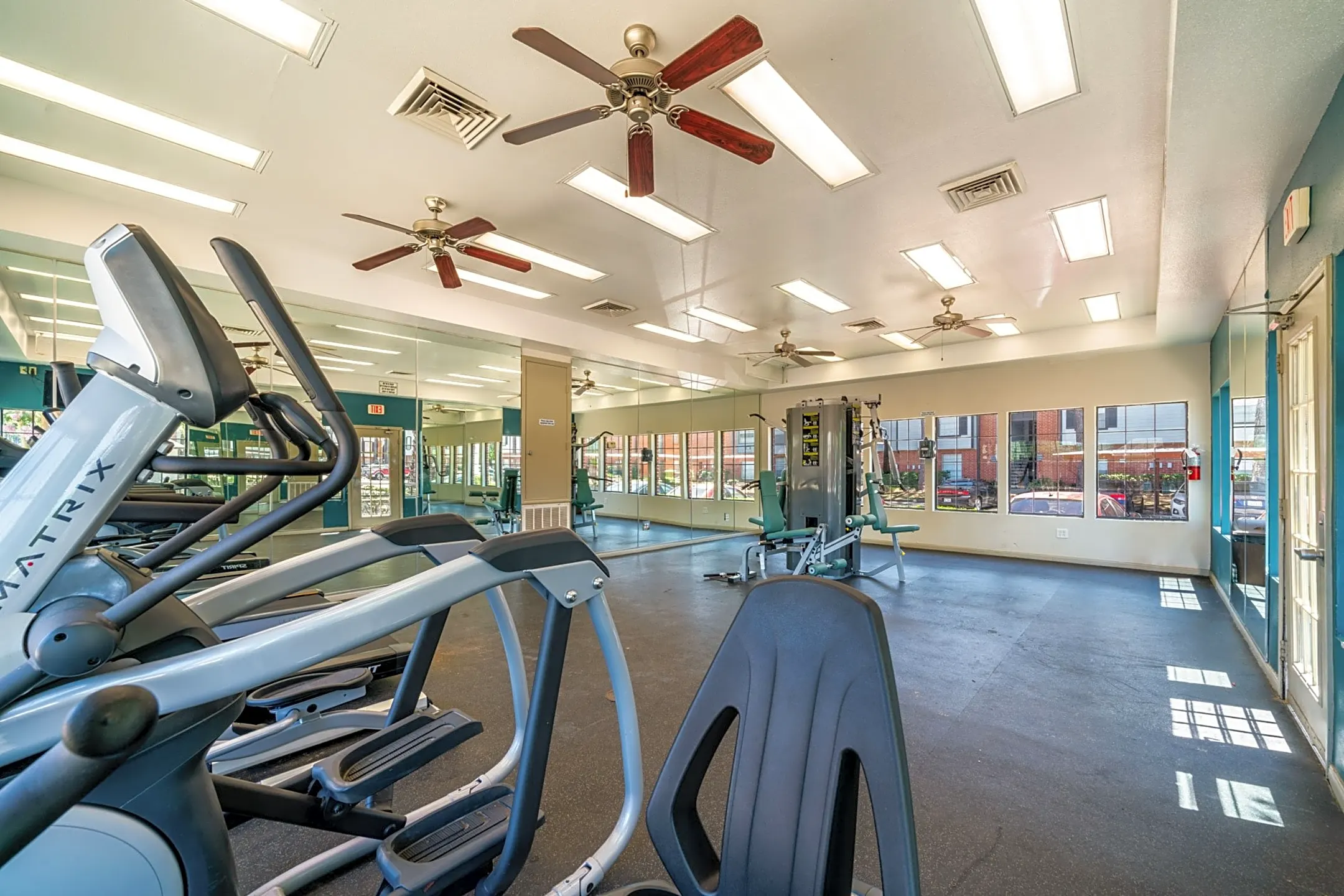 Fitness Weight Room - Waterside Apartments - Houston, TX