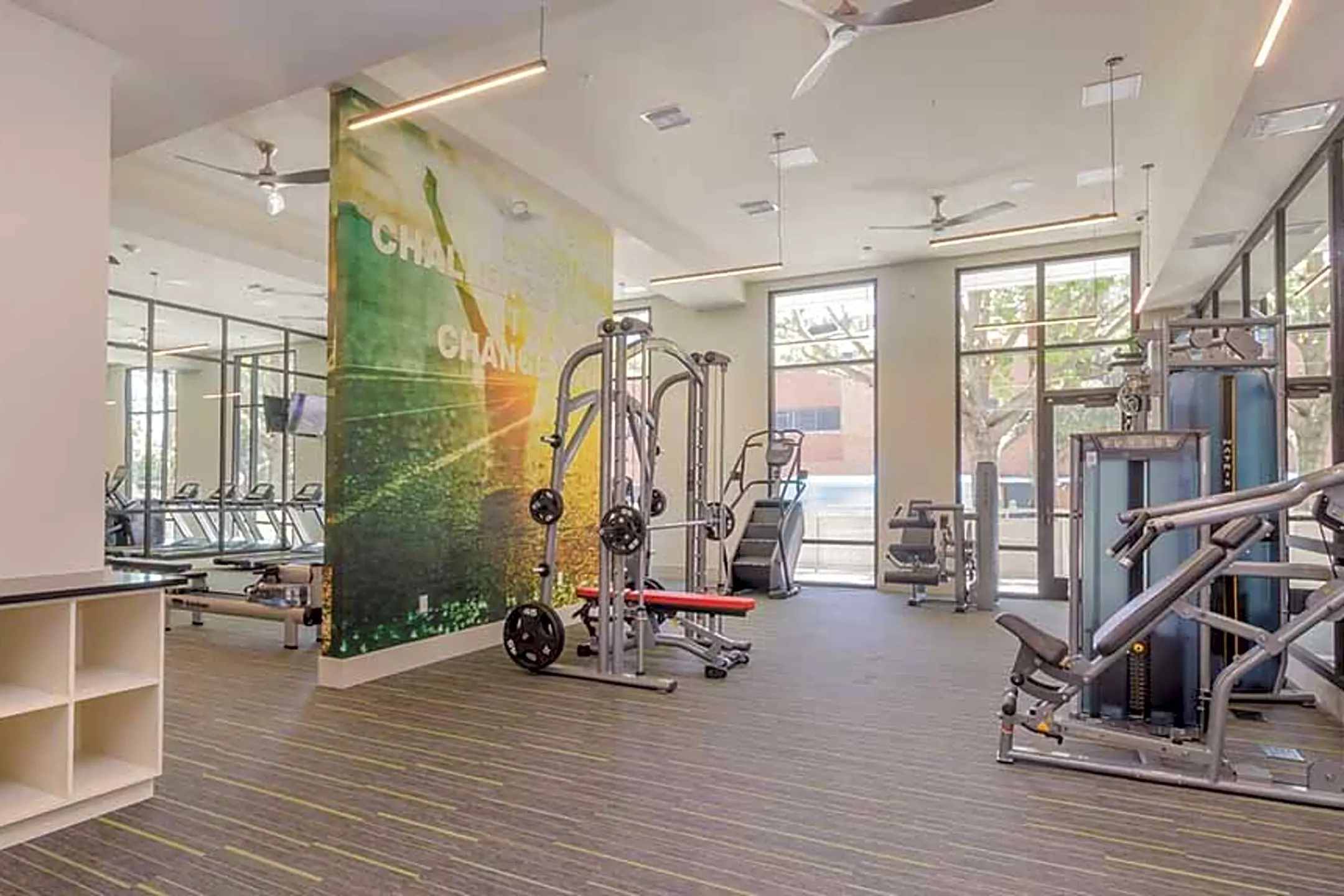 Fitness Weight Room - The Press Apartments - Sacramento, CA