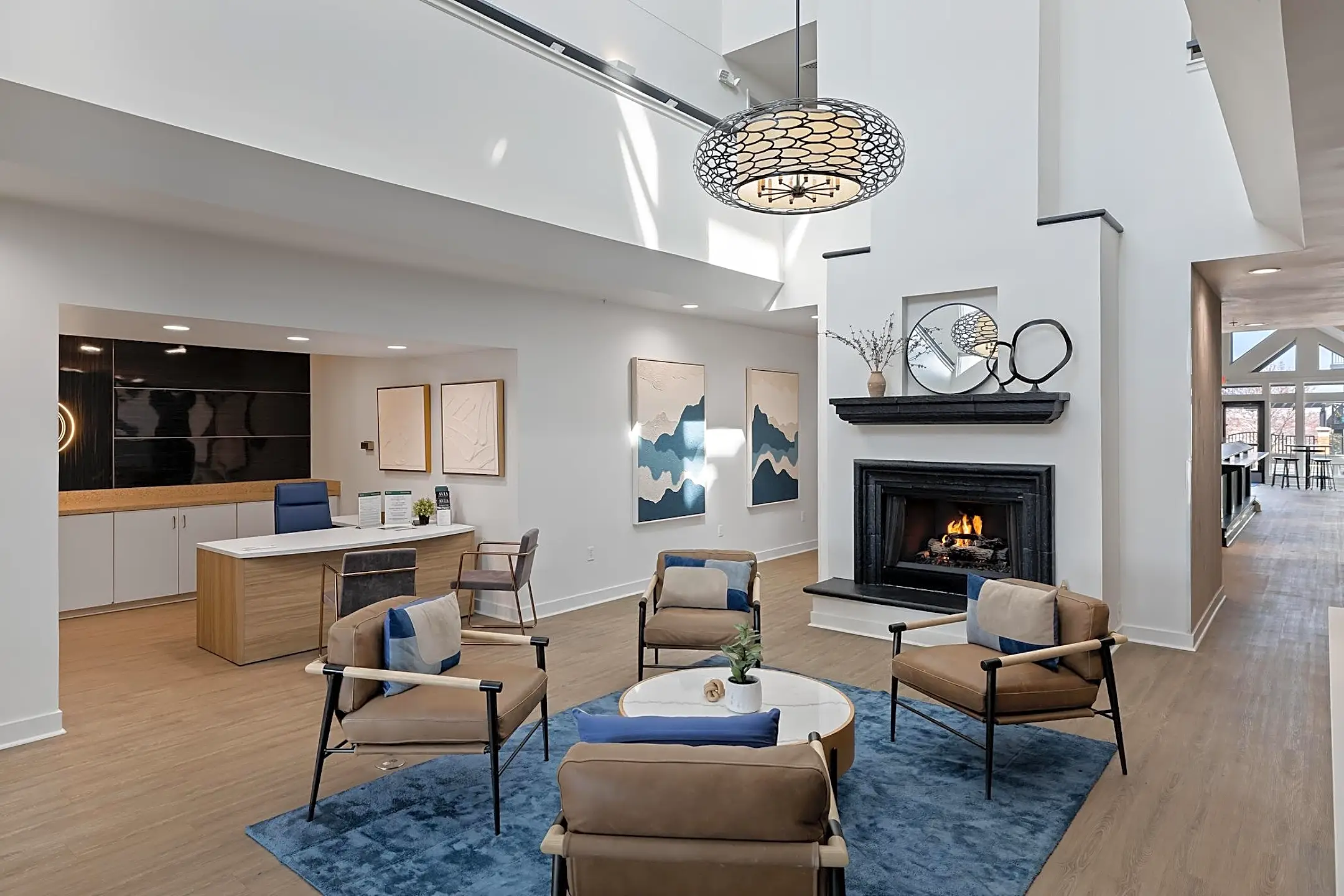 Living Room - AVIA Apartments At College Boulevard - Overland Park, KS