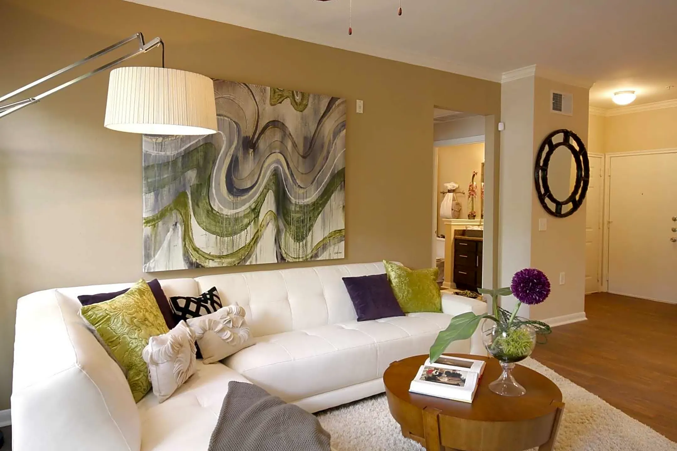 Living Room - Emile Apartments - Houston, TX
