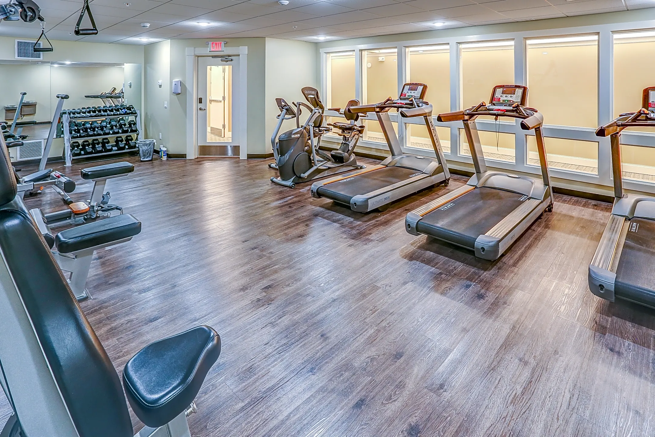 Fitness Weight Room - Chateau at Heritage Square 55+ Community - Brockport, NY