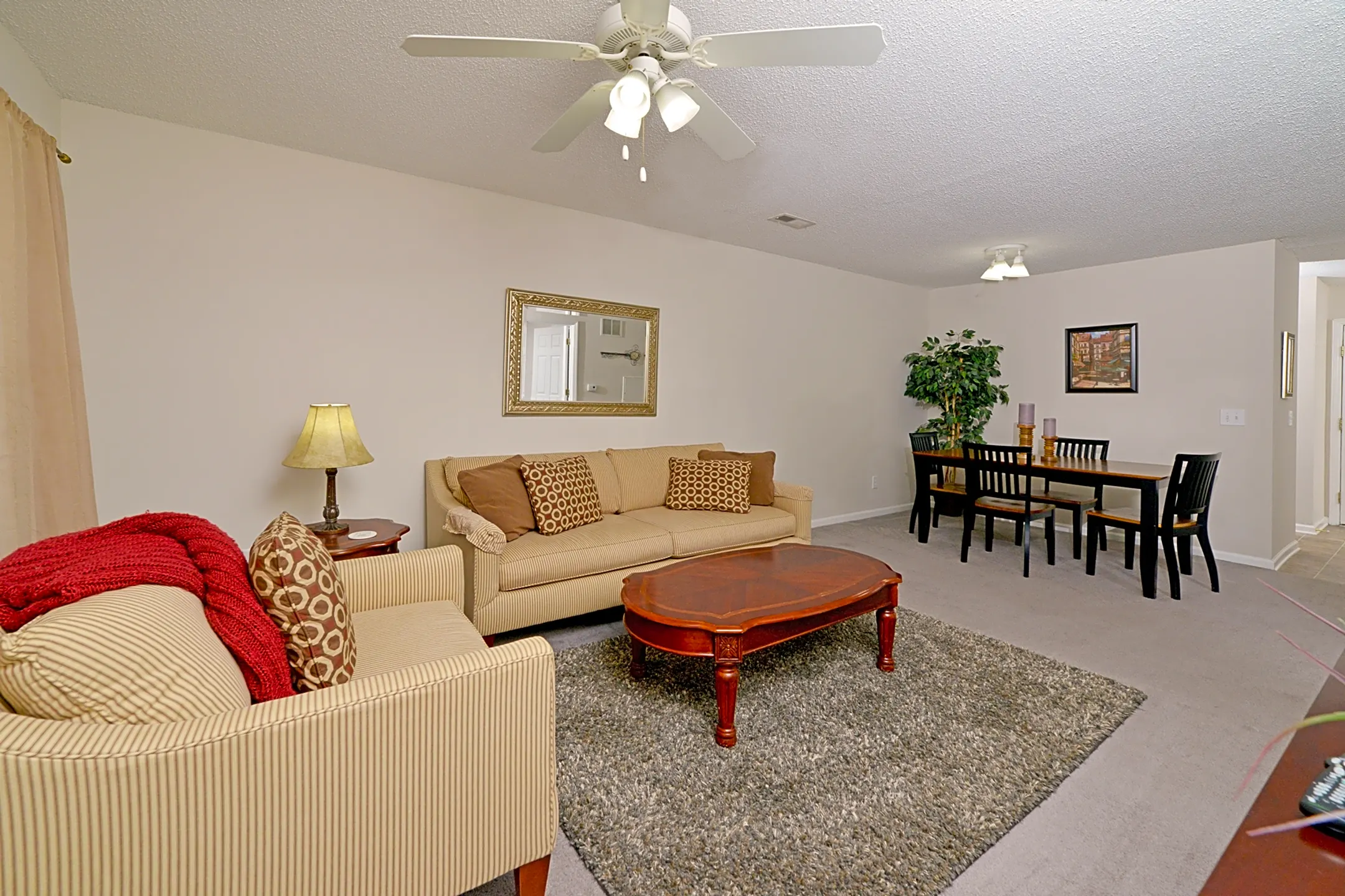 Living Room - Meridian Park Apartments - Greenville, NC