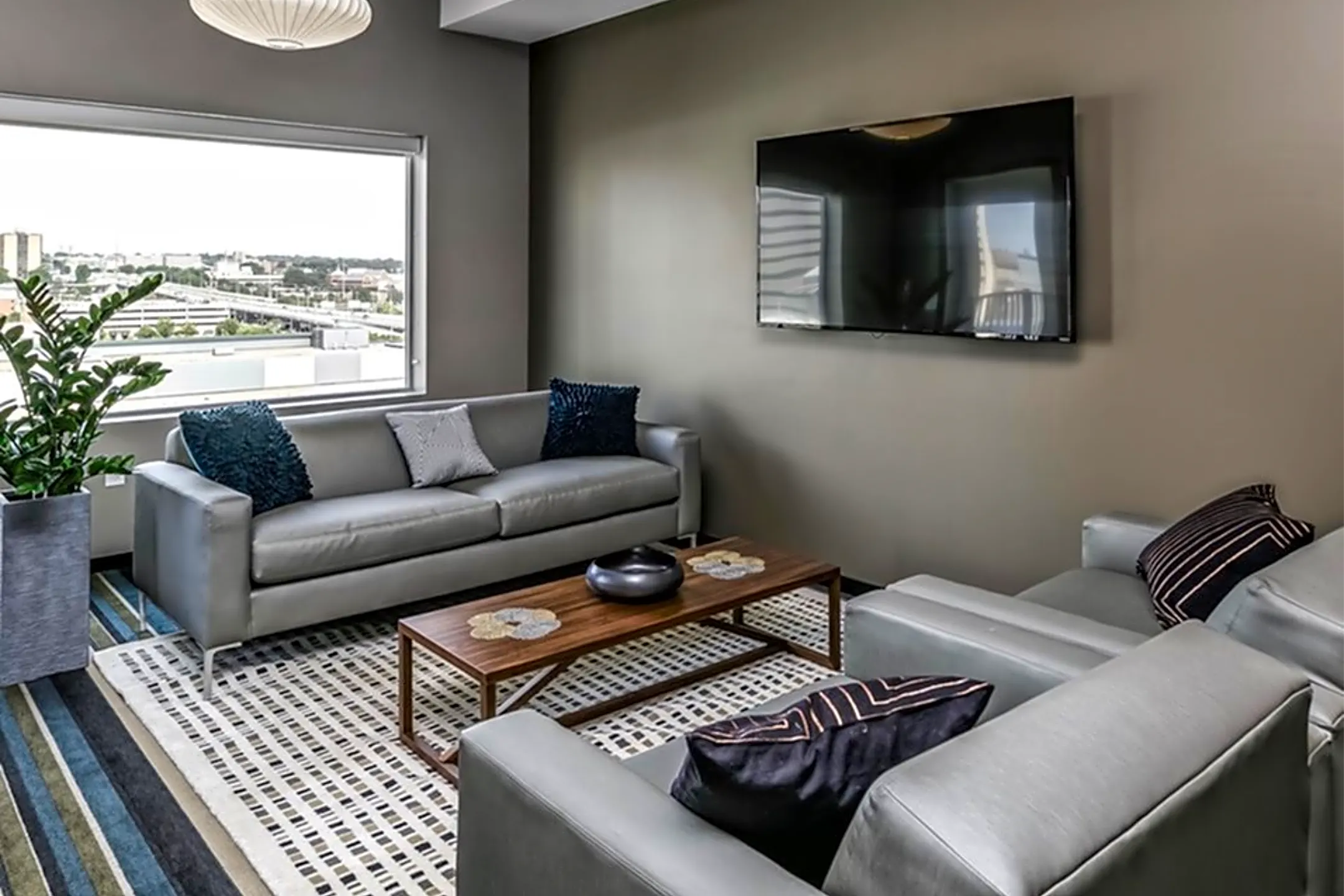 Living Room - Capitol District Apartments. - Omaha, NE