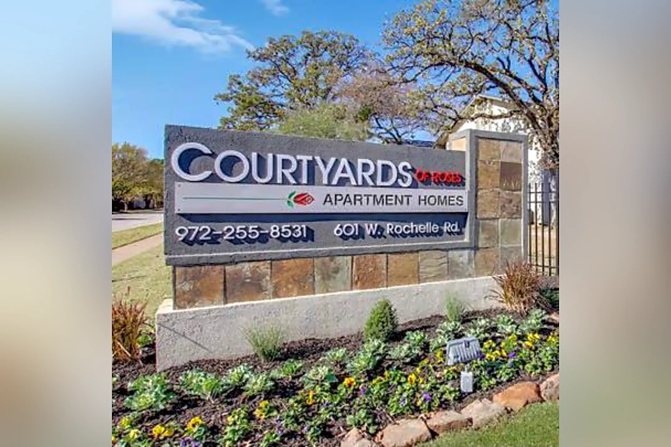 Community Signage - Courtyards of Roses - Irving, TX
