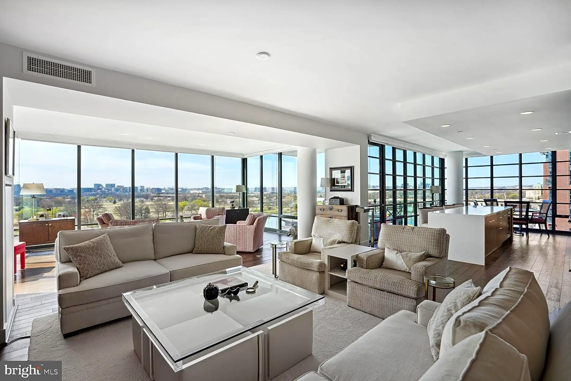 Living Room - 45 Sutton Square SW #908 - Washington, DC