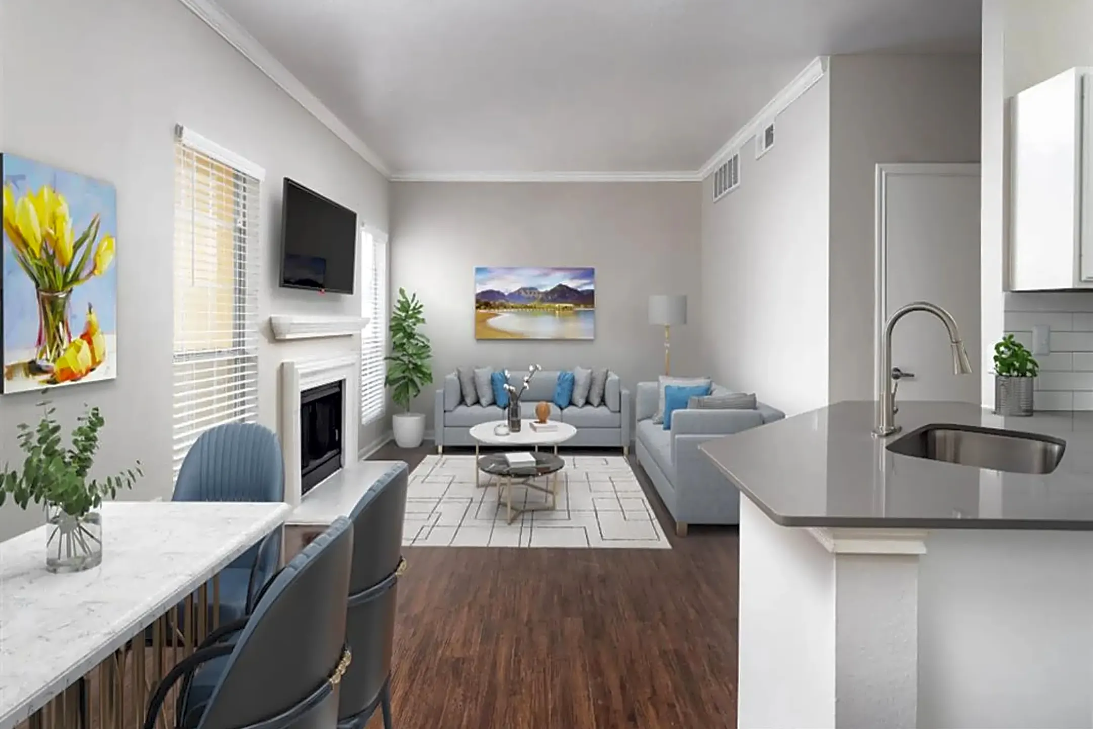 Kitchen - Castle Hills Townhomes - San Antonio, TX