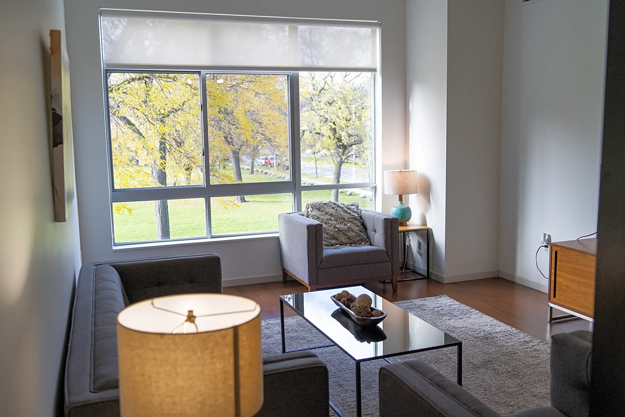 Living Room - DuCharme Place Apartments - Detroit, MI