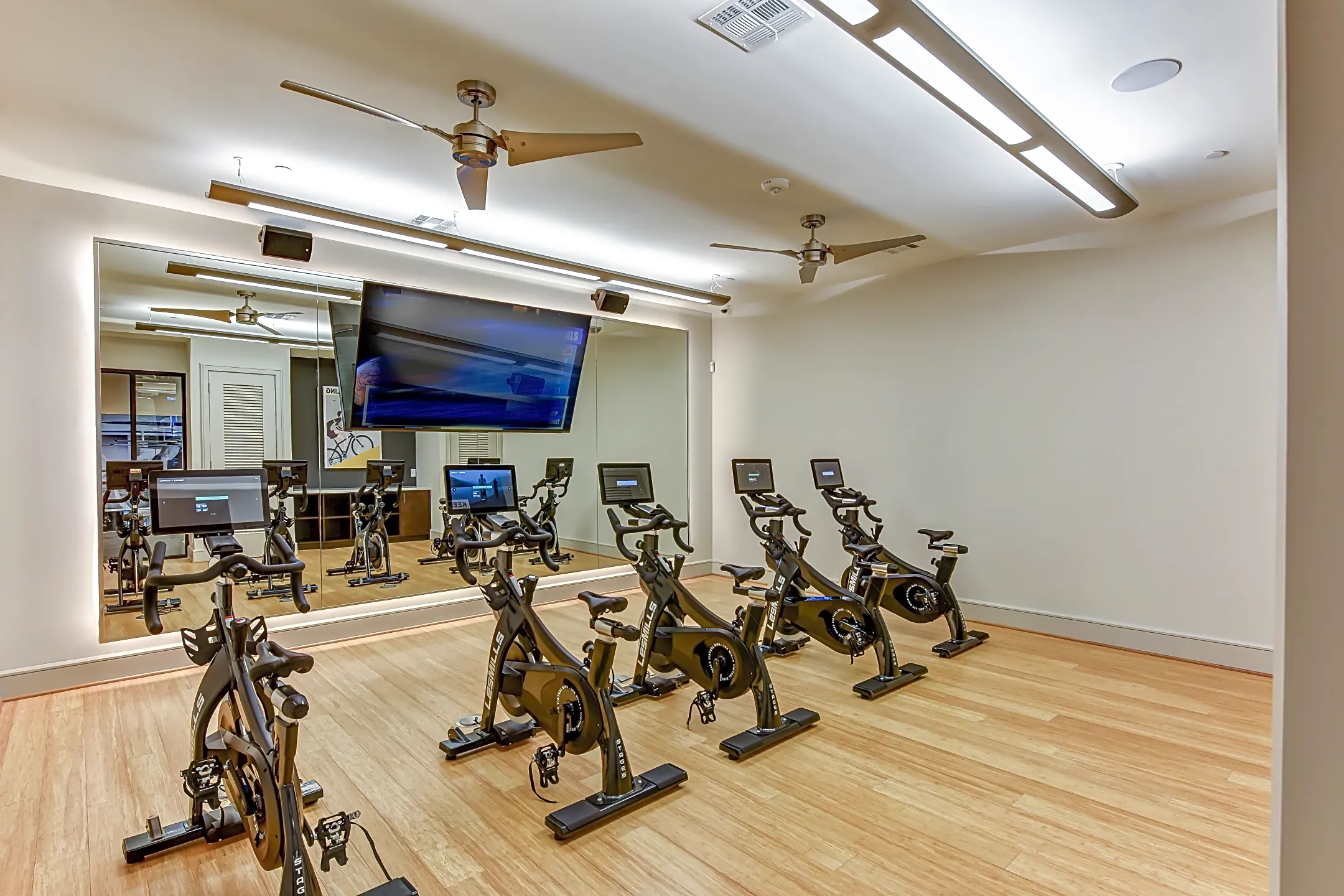 Fitness Weight Room - Domain Heights Apartments - Houston, TX