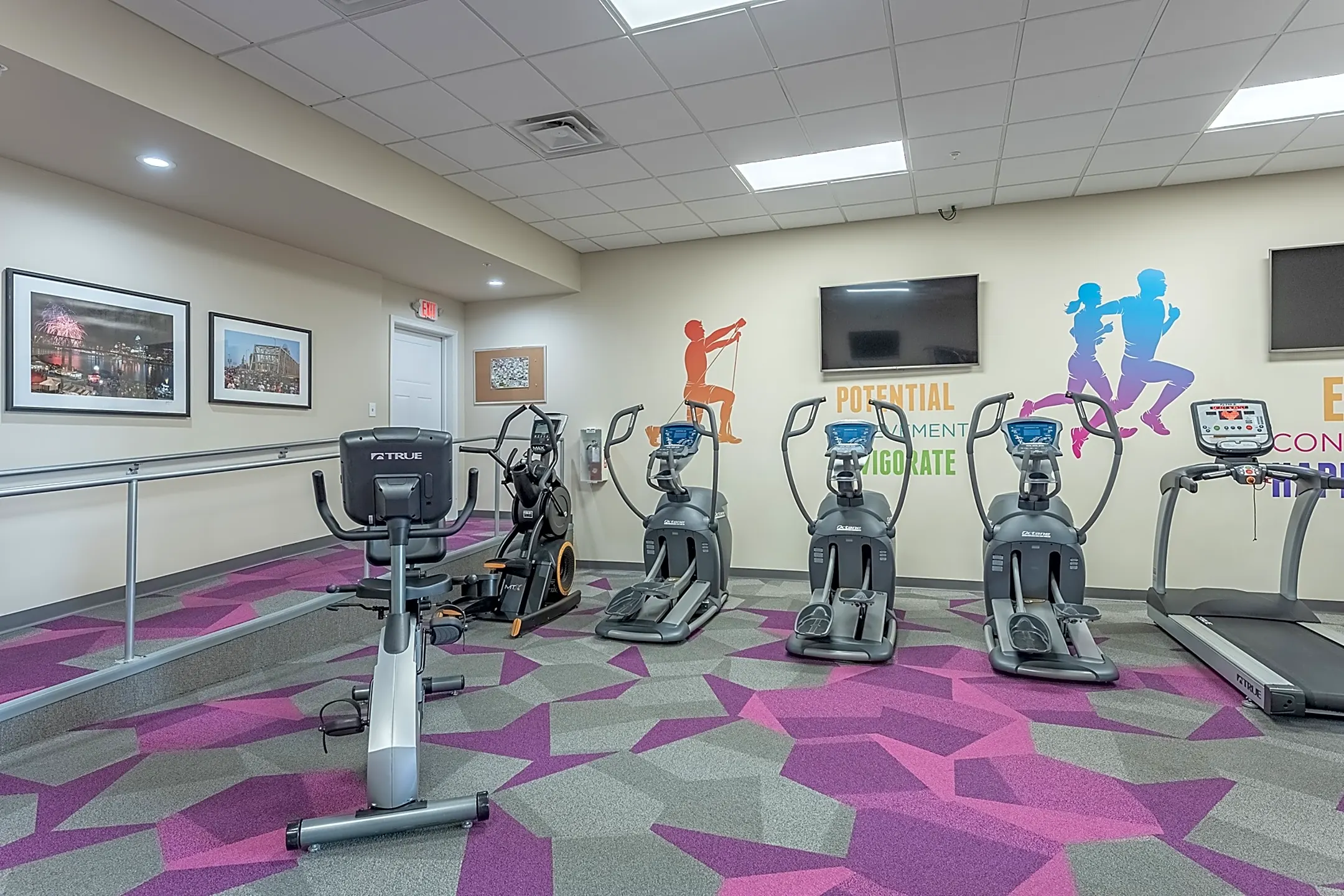 Fitness Weight Room - Monmouth Row Apartments - Newport, KY