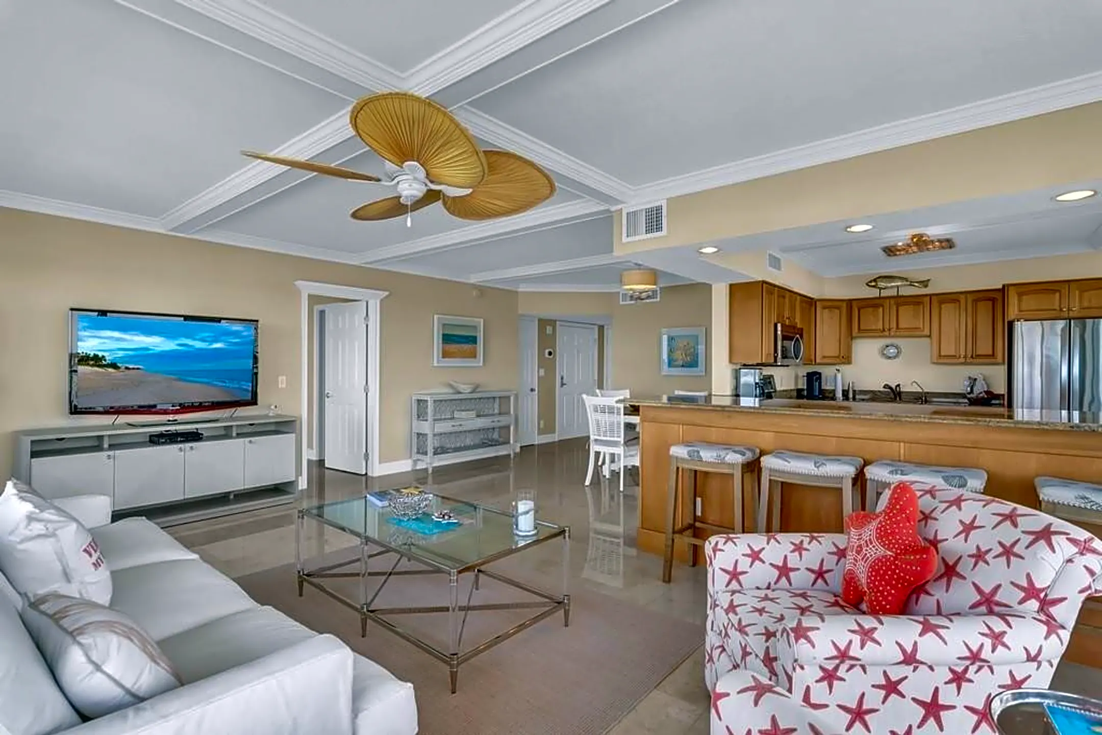 Living Room - 3554 Ocean Dr #501S - Vero Beach, FL