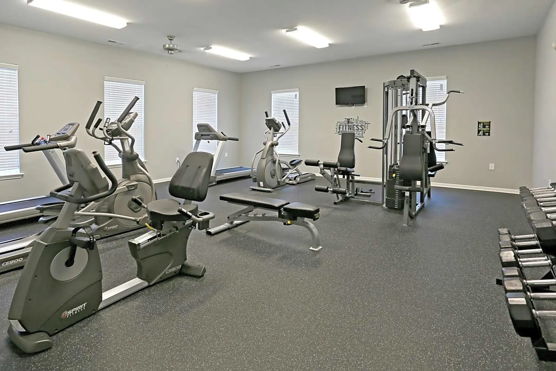 Fitness Weight Room - Oak Grove Crossing Luxury Apartment Homes - Newburgh, IN