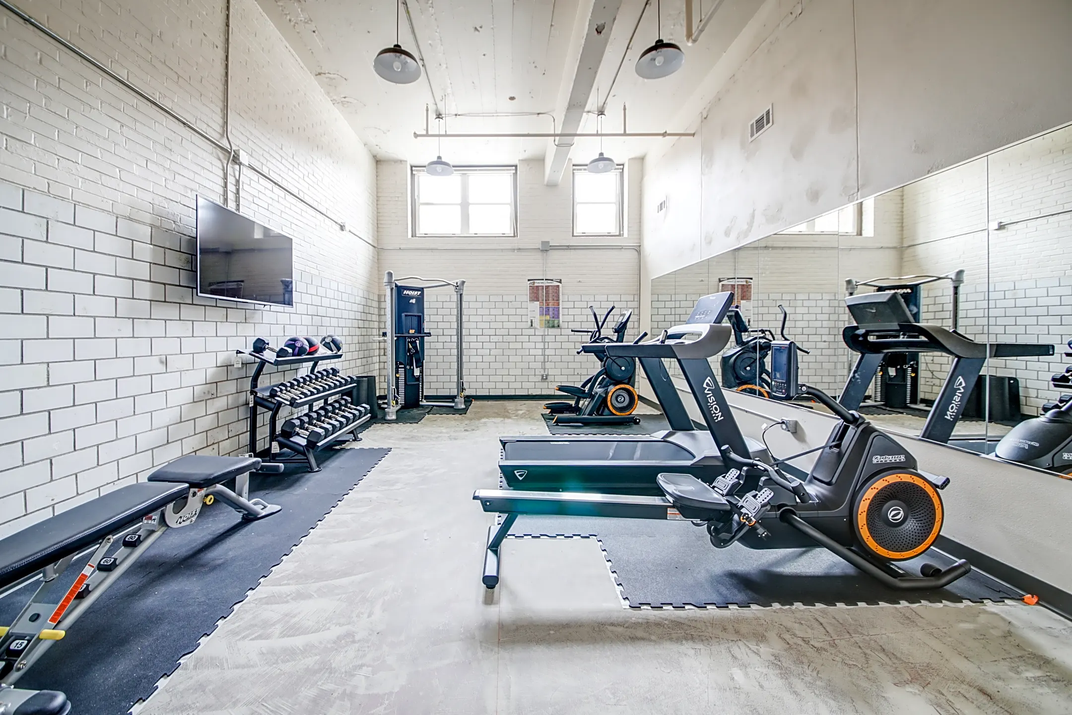 Fitness Weight Room - Lyon School Apartments - Saint Louis, MO