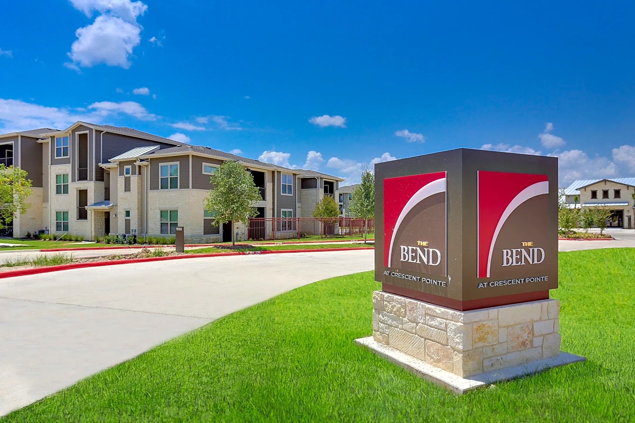 Community Signage - The Bend at Crescent Pointe - College Station, TX