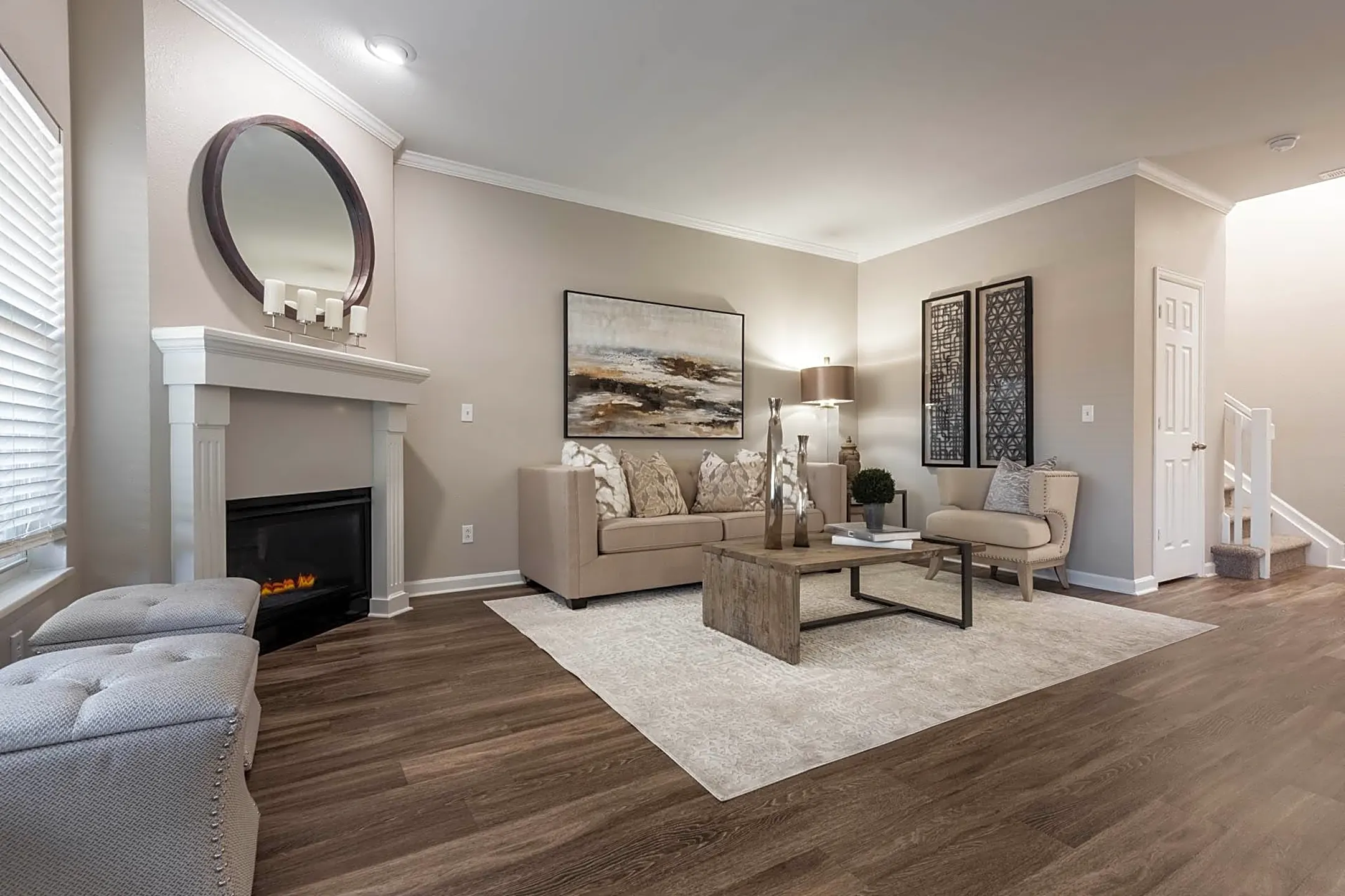 Living Room - Windsor Townhomes and Apartments - Lakewood, CO