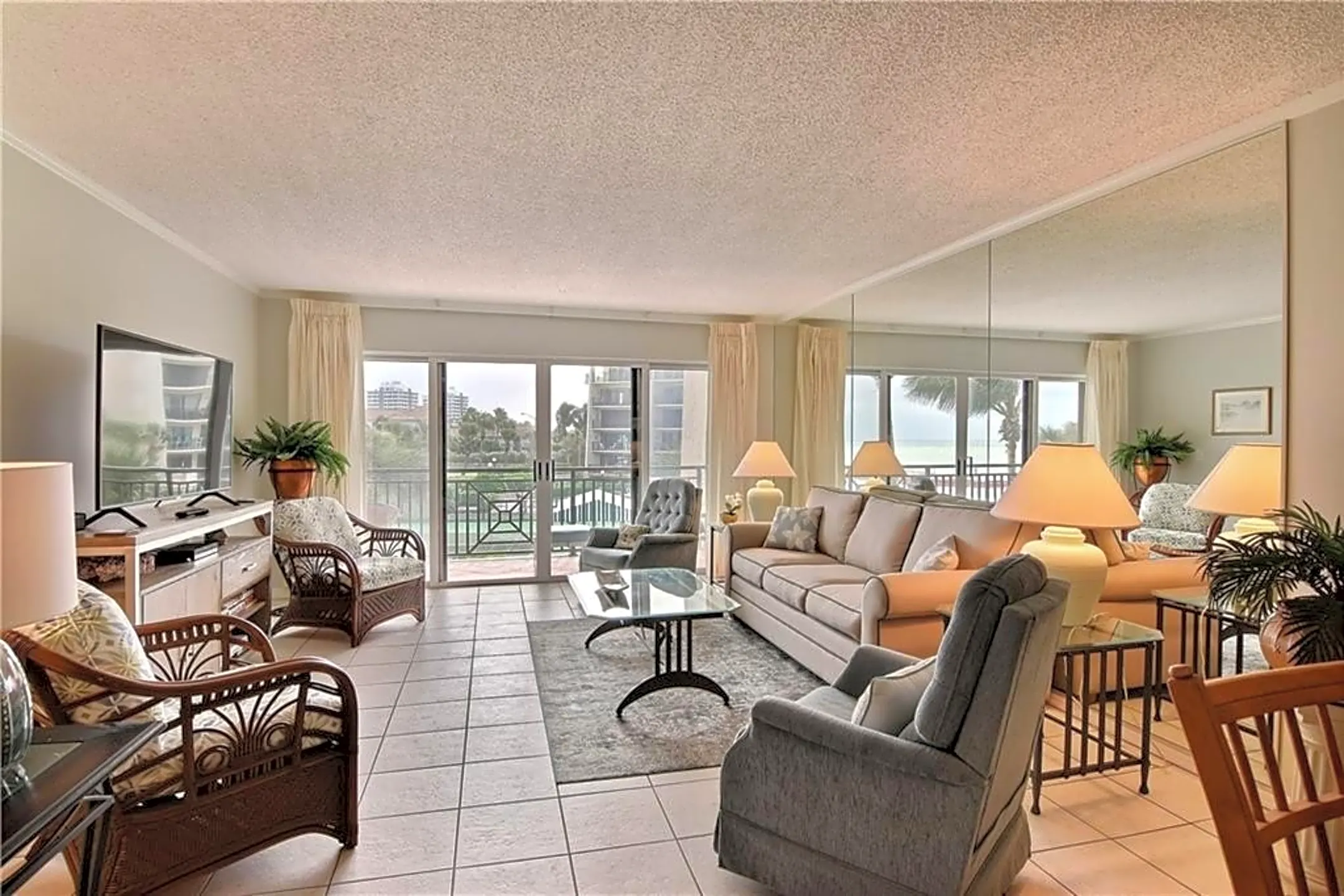 Living Room - 3939 Ocean Dr #302B - Vero Beach, FL