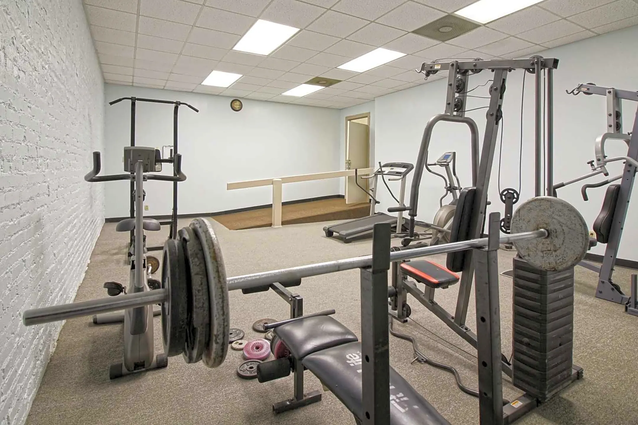 Fitness Weight Room - Jefferson Apartments - Shreveport, LA