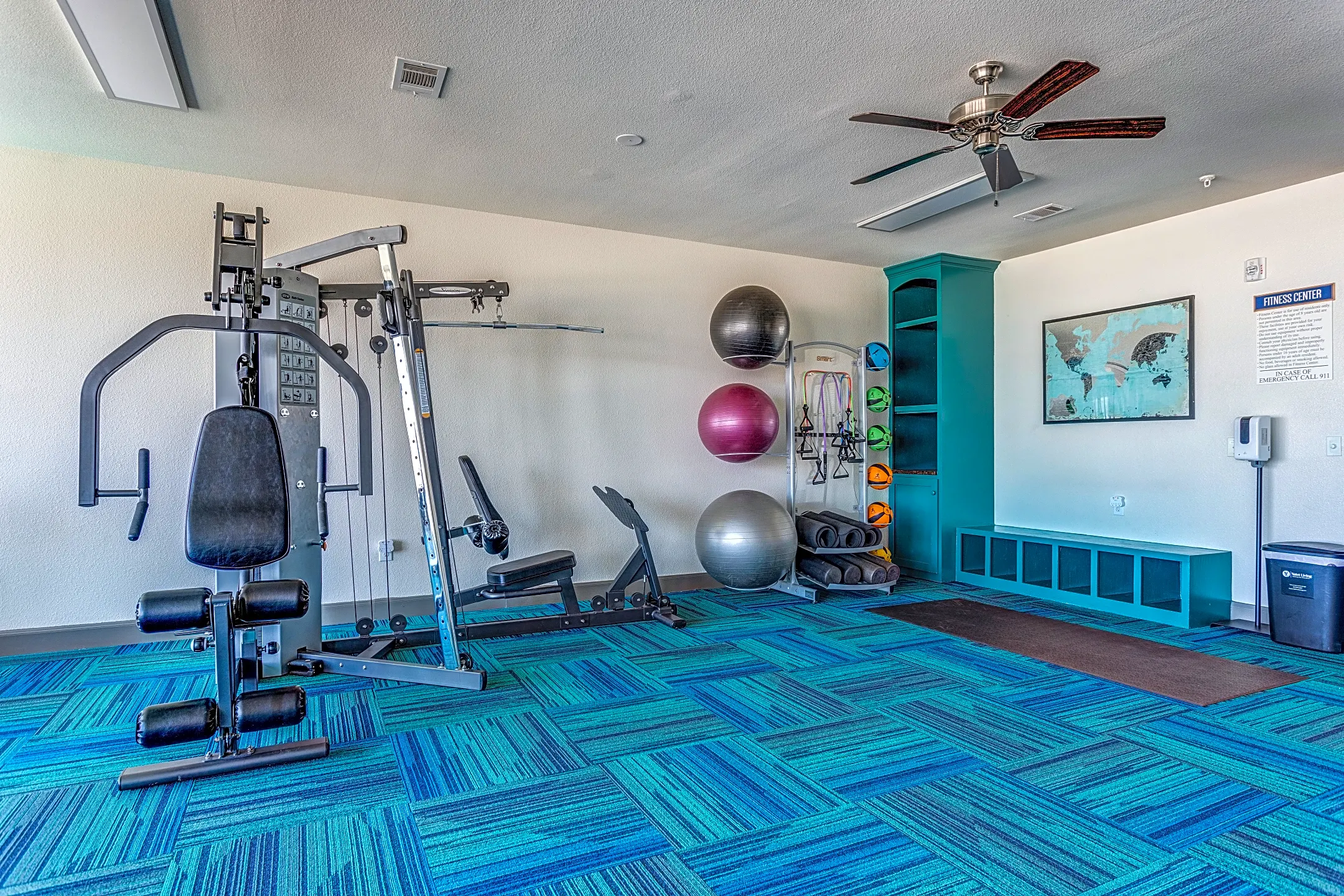 Fitness Weight Room - Creekside Vue - New Braunfels, TX
