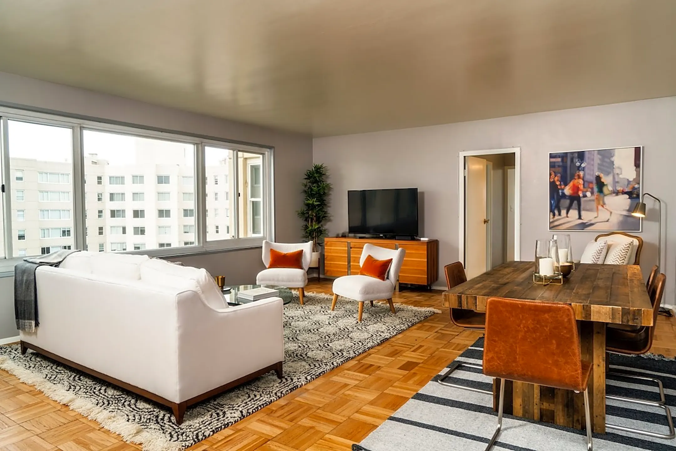 Living Room - Parkmerced Apartments - San Francisco, CA