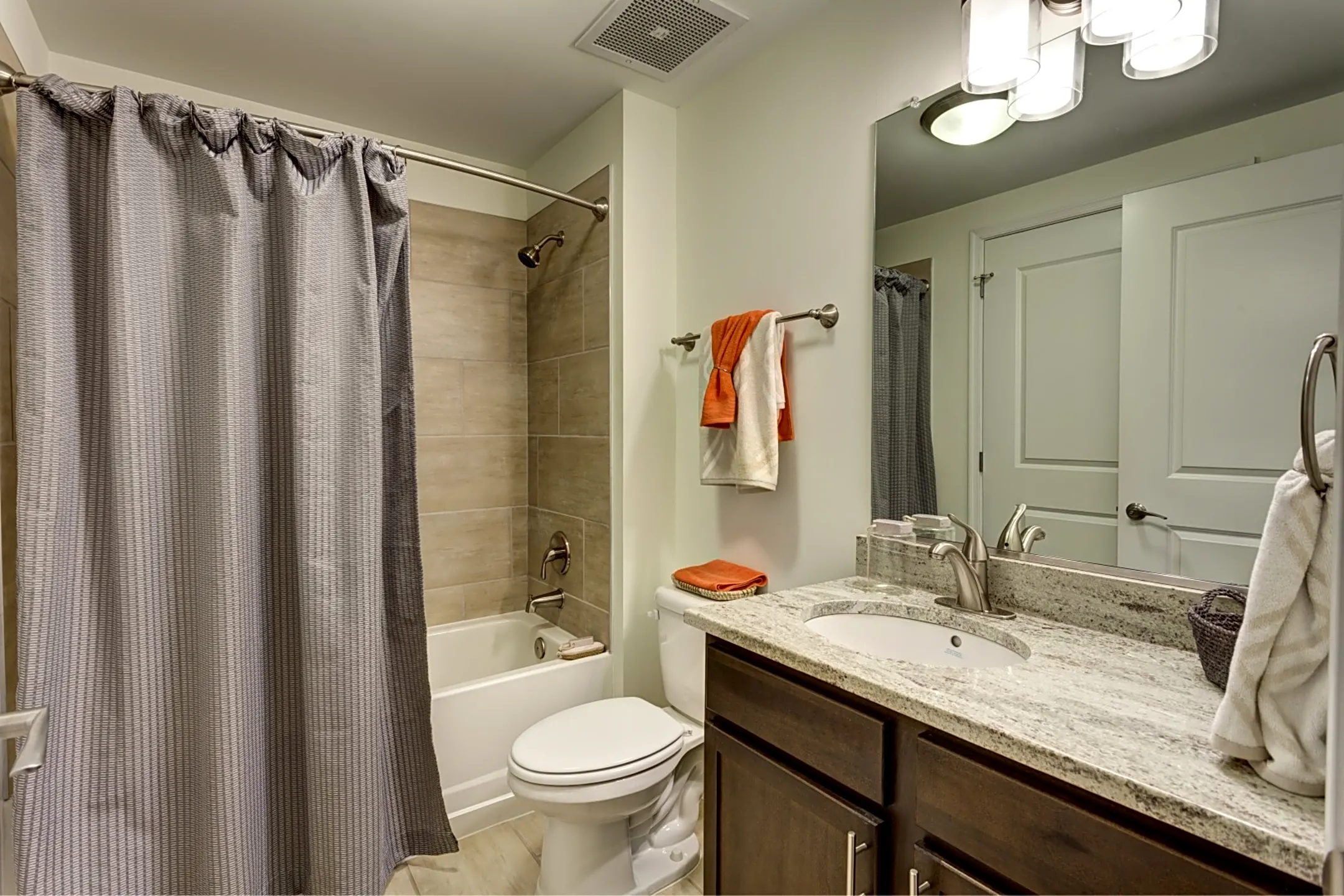 Bathroom - The Wainwright Downtown Apartments - Norfolk, VA