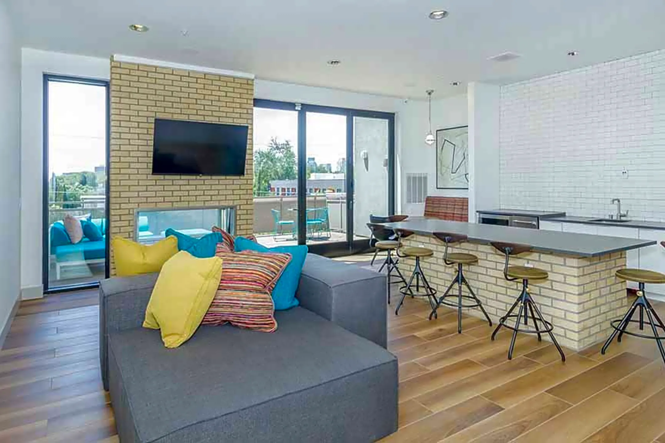 Living Room - The Press Apartments - Sacramento, CA