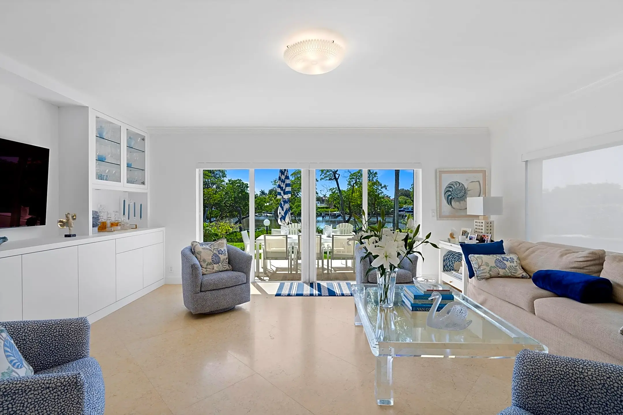 Living Room - 3474 S Ocean Blvd #0014 - Palm Beach, FL