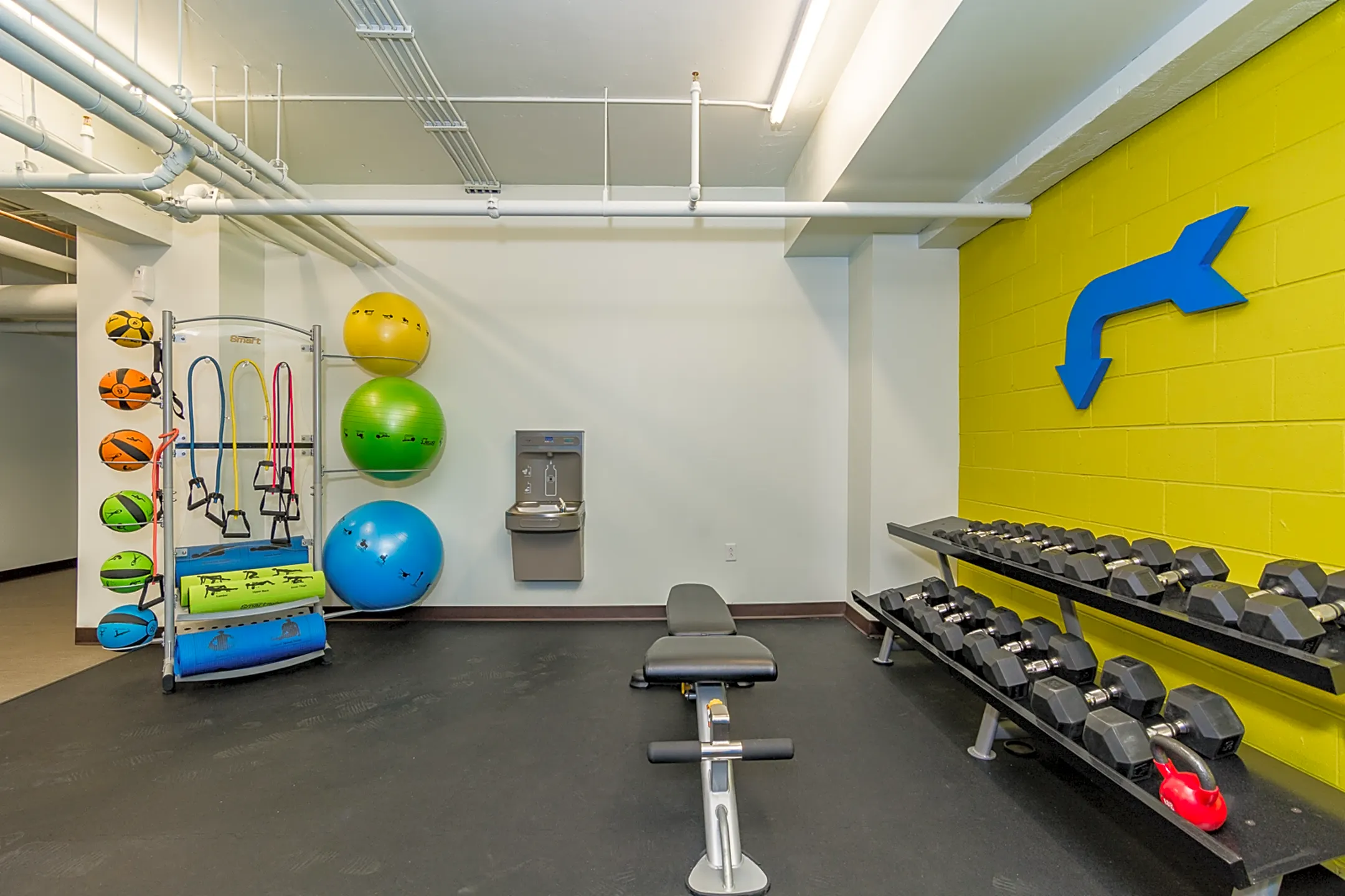 Fitness Weight Room - The Randolph Apartments - Des Moines, IA