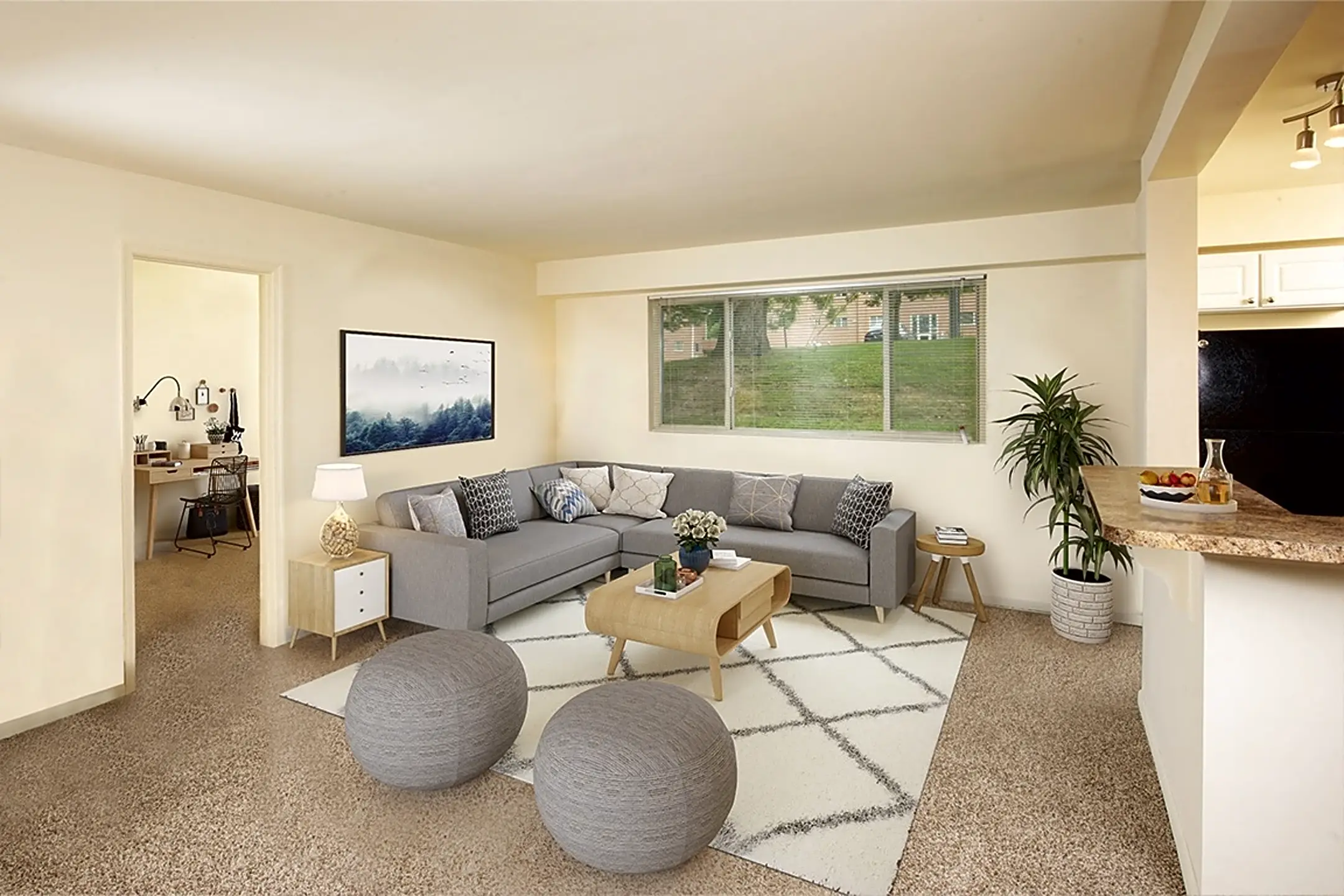 Living Room - Cardiff Hall East - Towson, MD