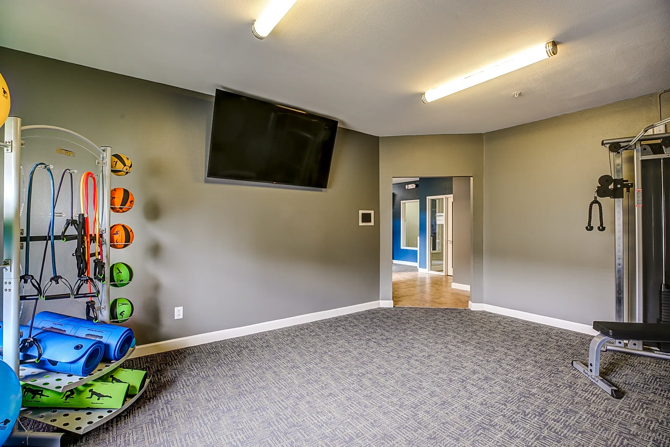 Fitness Weight Room - The Reserve Apartments & Townhomes - Evansville, IN