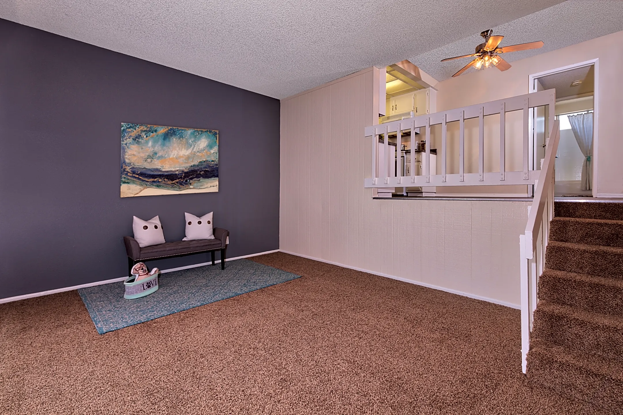 Living Room - Los Arbolitos Timbers Apartments - Riverside, CA
