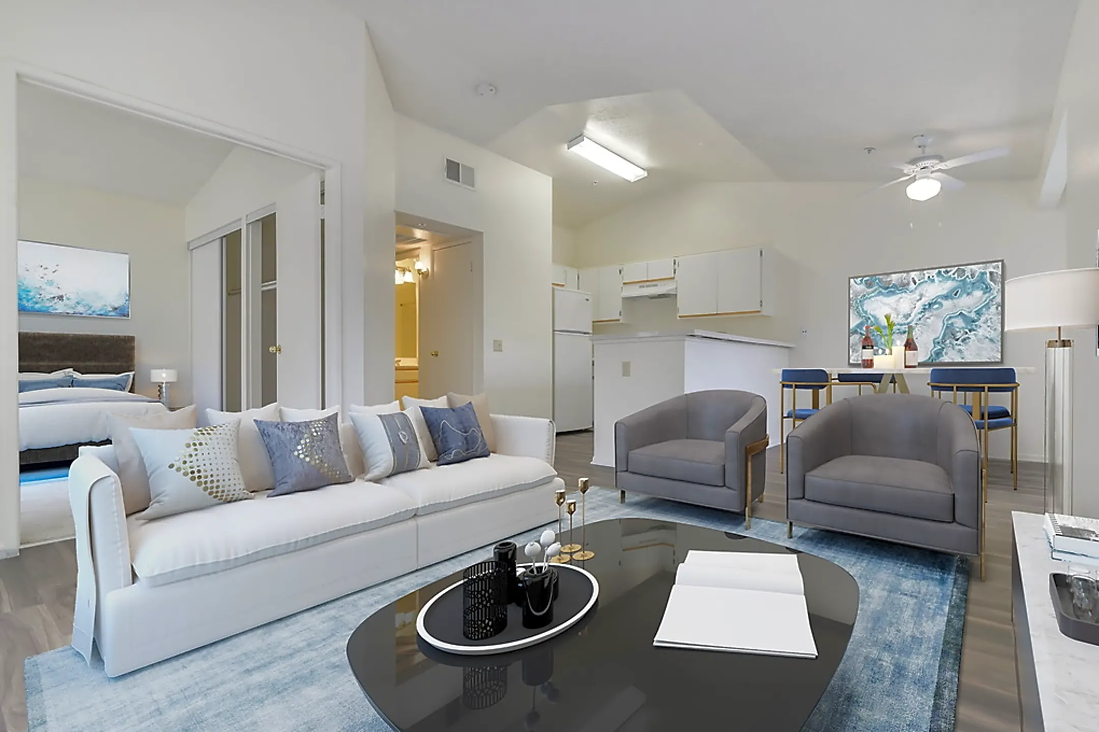 Living Room - Parkside Court - Santa Ana, CA