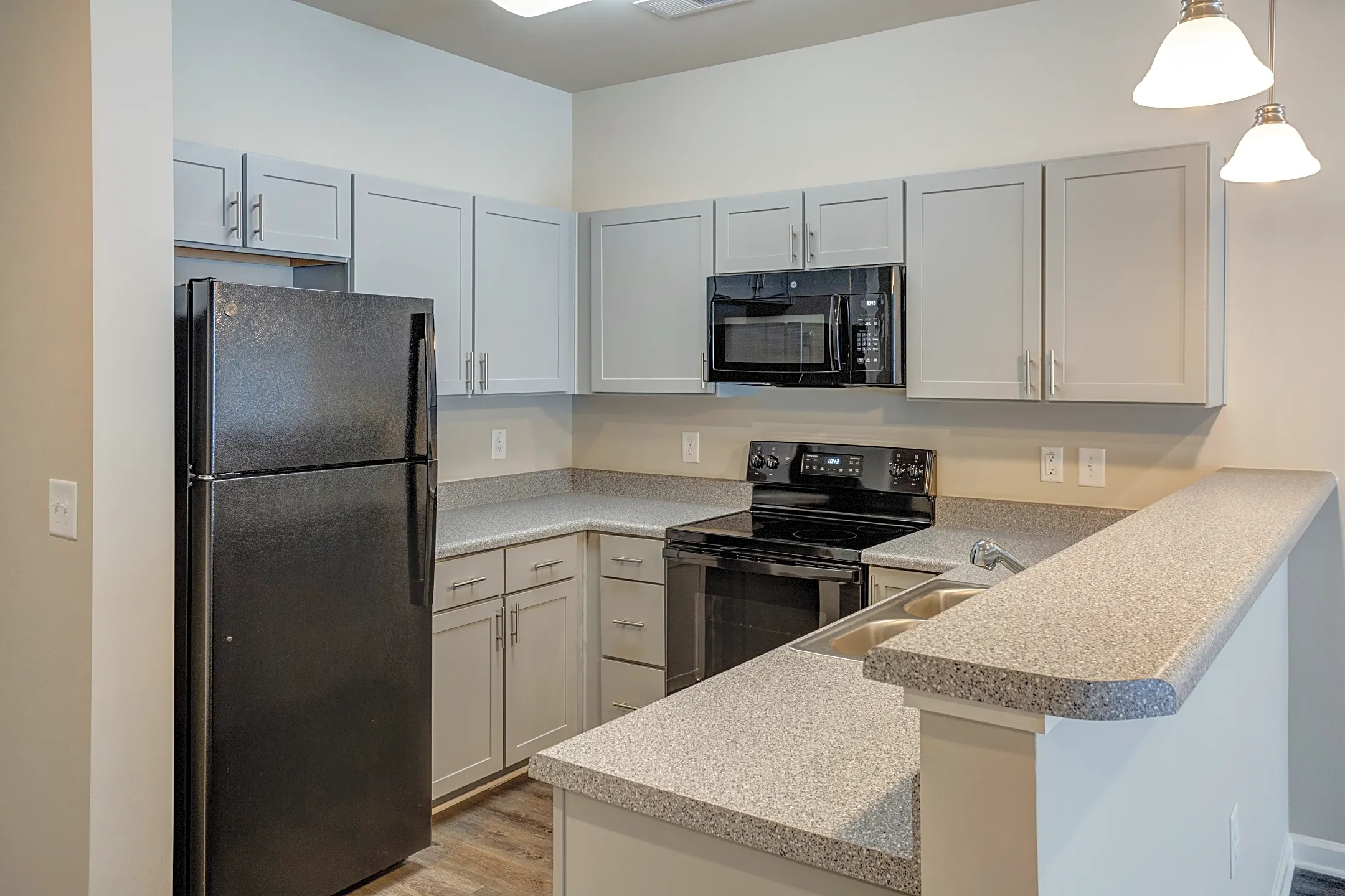 Kitchen - University Landing & Academic Pointe LEASED BY THE BED - Greensboro, NC