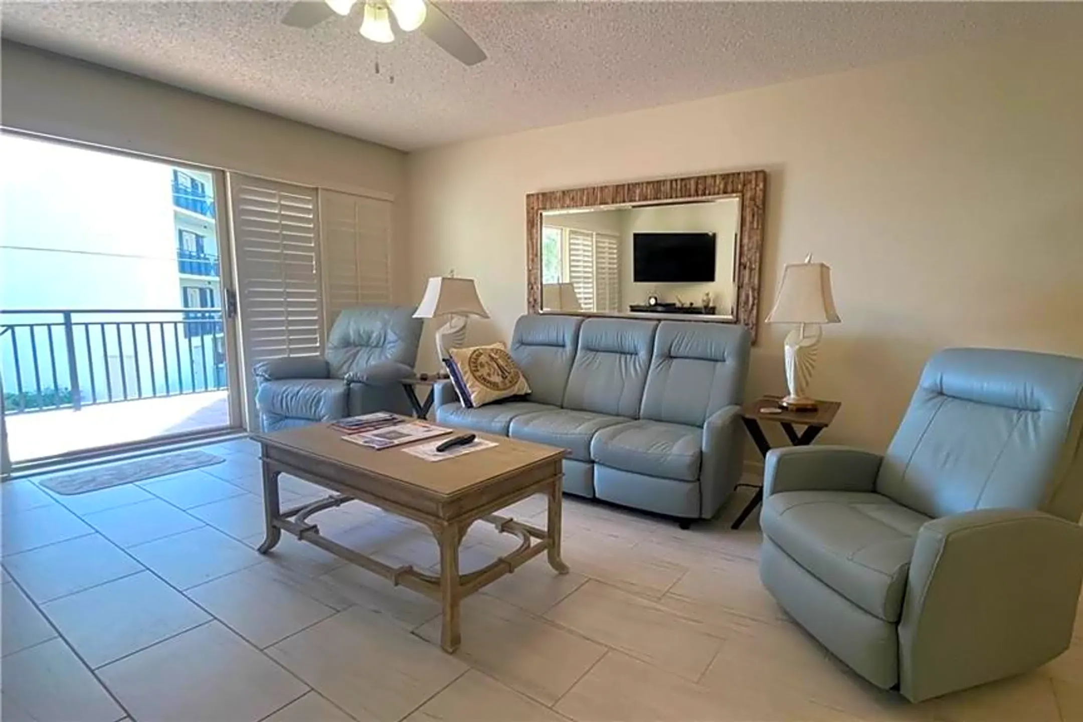 Living Room - 3939 Ocean Dr #208C - Vero Beach, FL