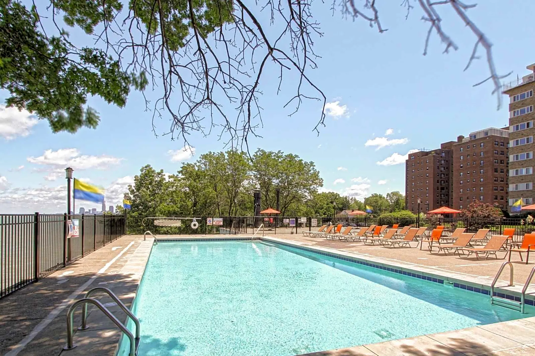 Pool - Water View Premier Apartments at the Shoreham. - Lakewood, OH