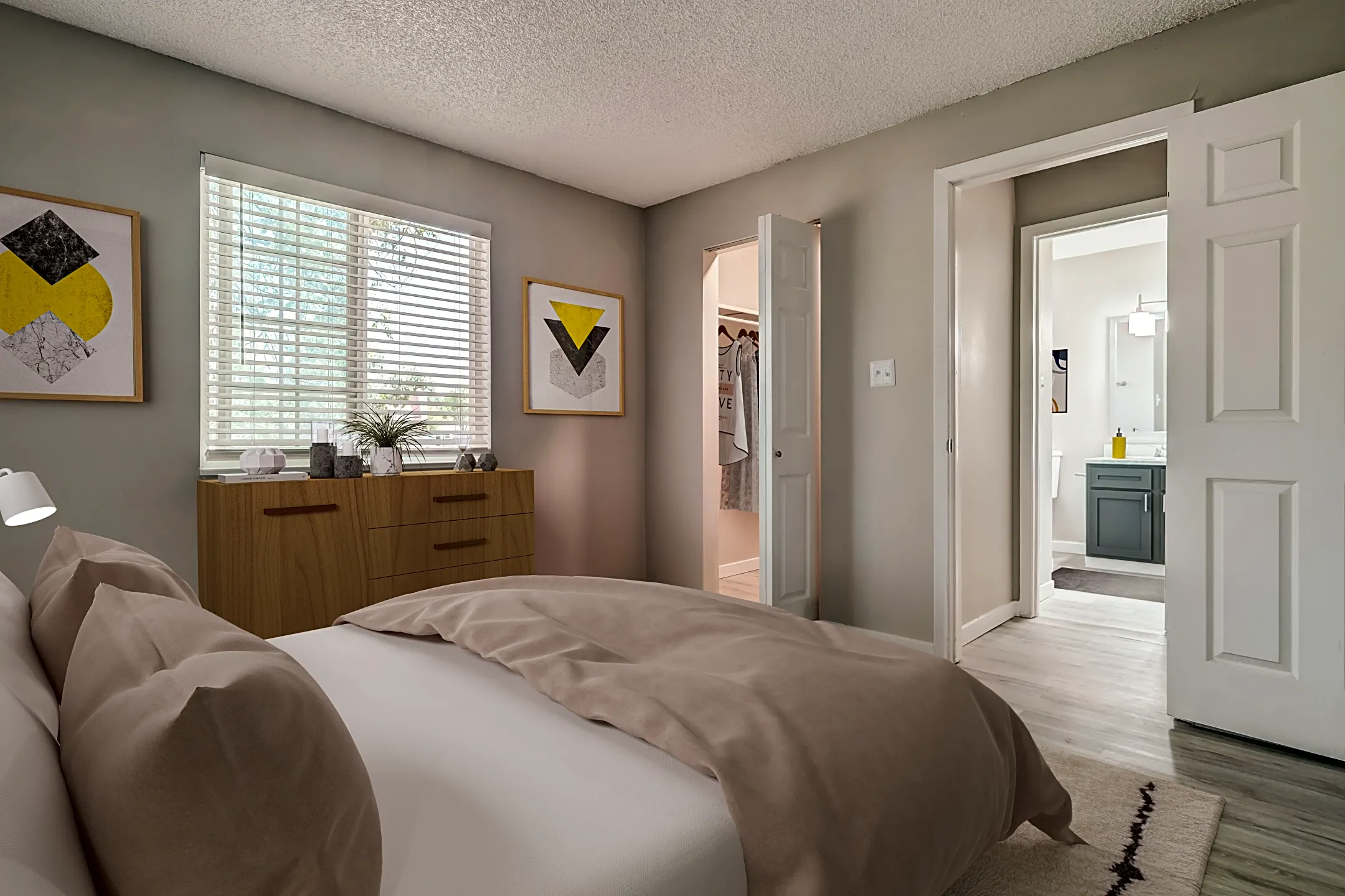 Bedroom - Featherstone Apartments - Colorado Springs, CO