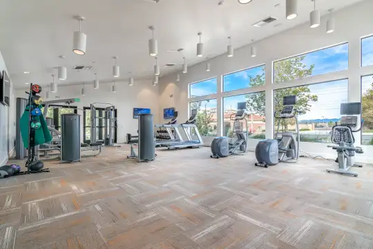 gym featuring generous sunlight