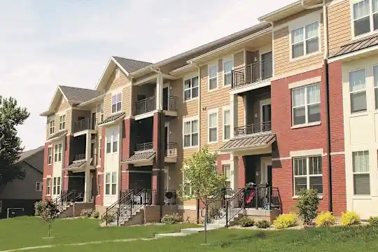 view of property with a yard