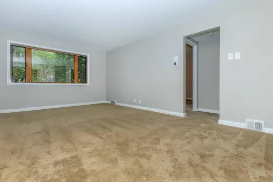 spare room with carpet and natural light