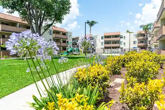 view of home's community with a lawn