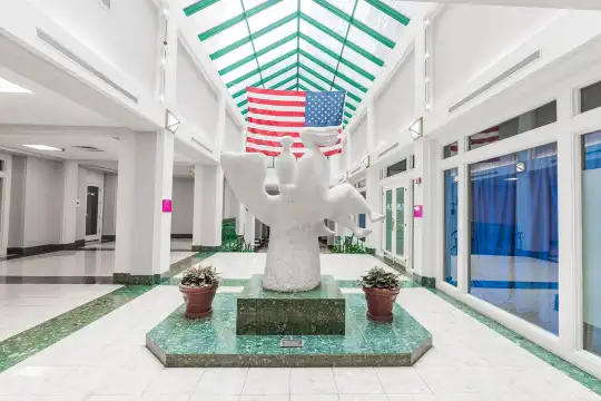 community lobby featuring tile floors