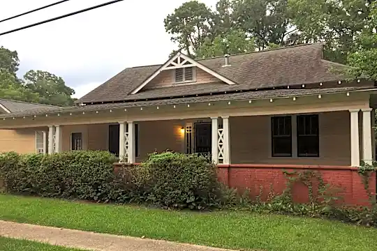 Outside front of house