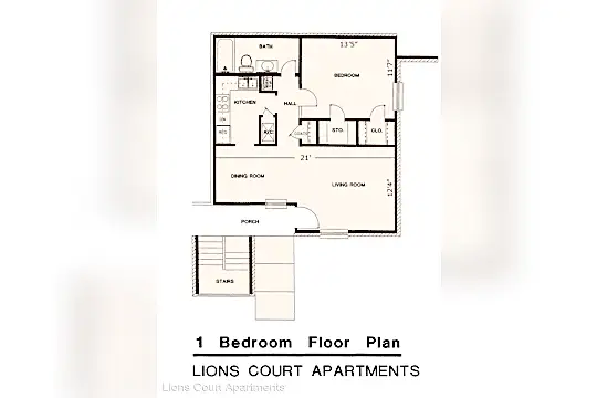 Lions Court Apartments:  1200 Thompson Road Photo 2