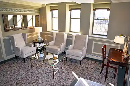 living room with baseboard radiator
