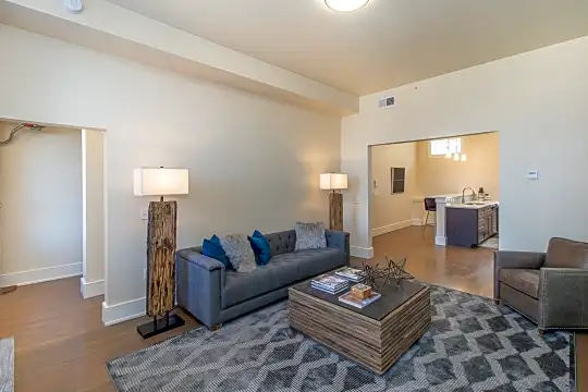 living room featuring hardwood floors