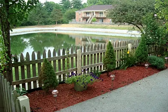 view of property's community with a water view